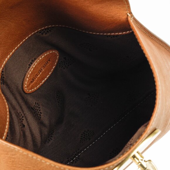 Mulberry Darley Cosmetic Pouch Brown Oak Small Classic Grain - Picture 9 of 12